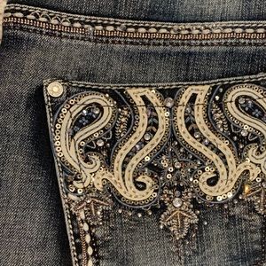NWT Premiere Slim Boot Cut Denim w/ Embellishments
